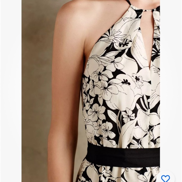 Anthropologie Elevenses Silk Lilium Jumpsuit Size Small - Picture 5 of 7